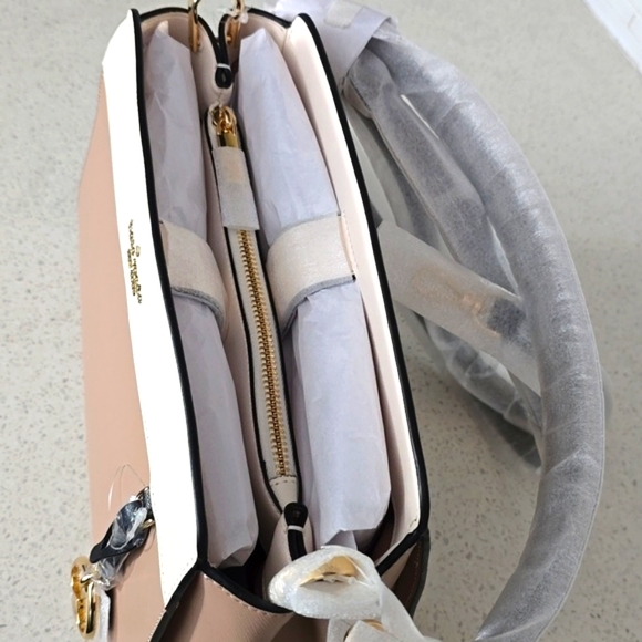 Kate Spade Madison Colorblock Saffiano Leather Satchel, Toasted Hazelnut - Picture 9 of 10